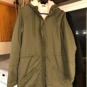 Old Navy Tall Green Warm Lined Fall Jacket